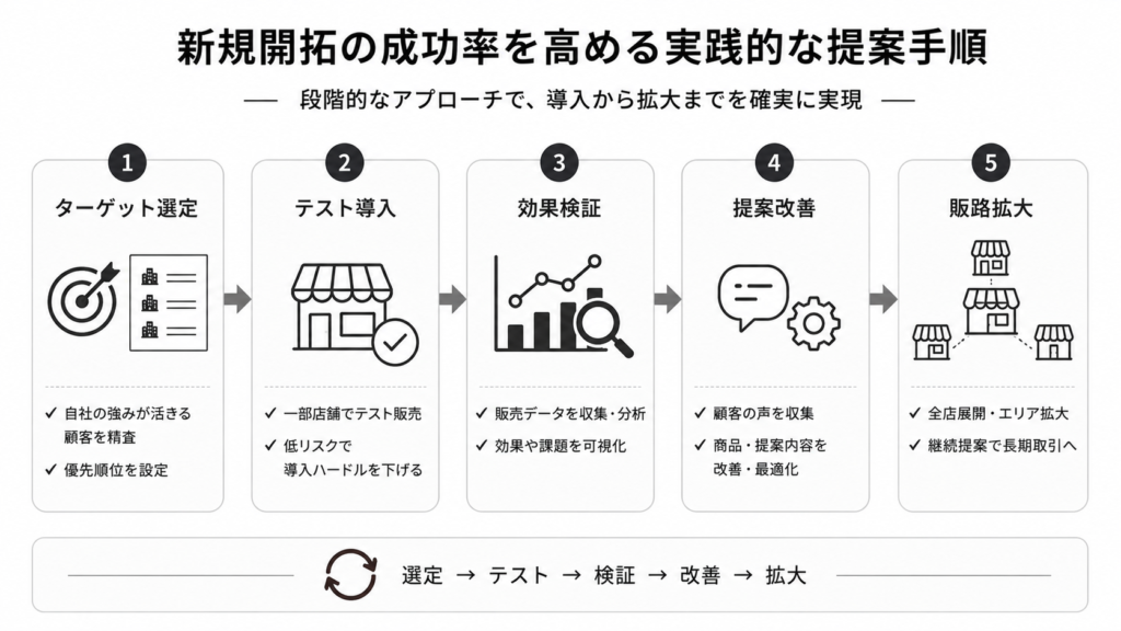 新規開拓の成功率を高める実践的な提案手順