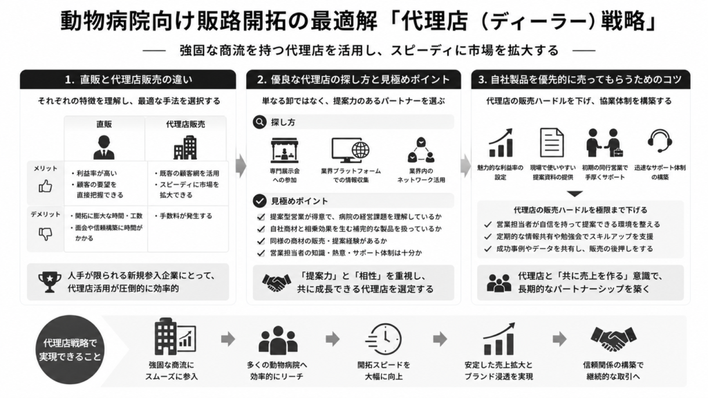 動物病院向け販路開拓の最適解「代理店(ディーラー)戦略」