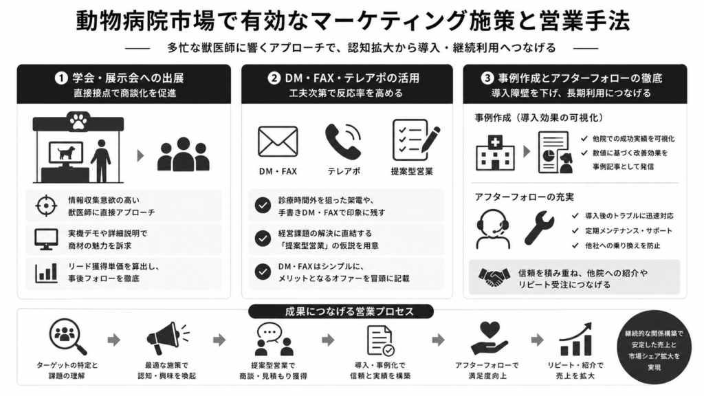 動物病院市場で有効なマーケティング施策と営業手法