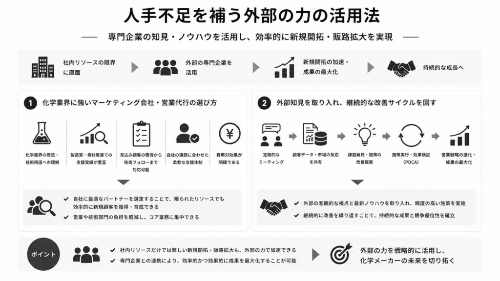 人手不足を補う外部の力の活用法