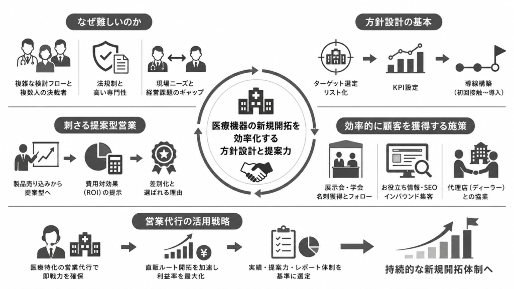 医療機器の新規開拓を効率化する方針設計とは?刺さる提案手法について
