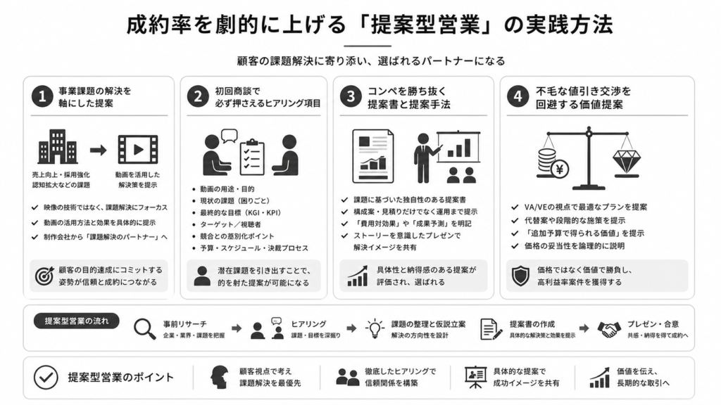 成約率を劇的に上げる「提案型営業」の実践方法