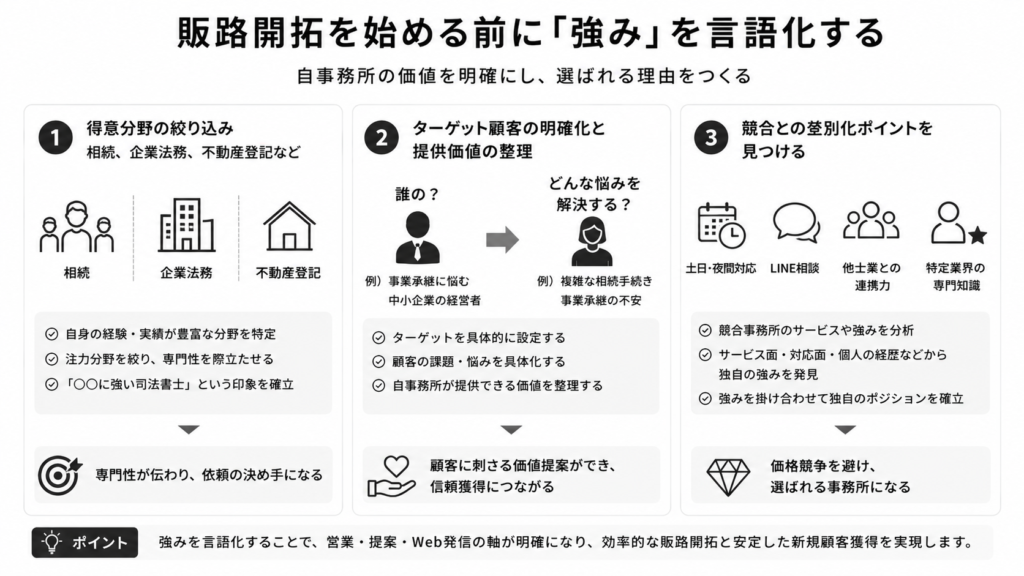 販路開拓を始める前に「強み」を言語化する