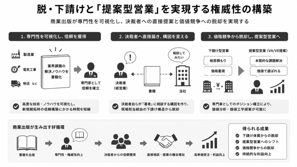 脱・下請けと「提案型営業」を実現する権威性の構築