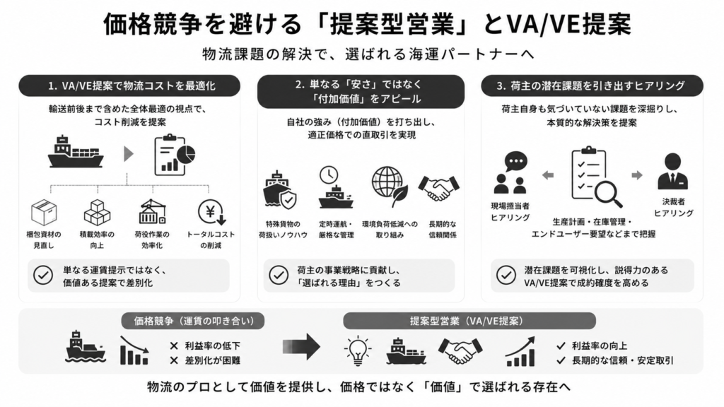価格競争を避ける「提案型営業」とVA/VE提案