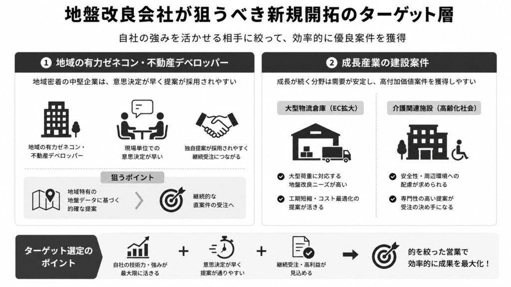 地盤改良会社が狙うべき新規開拓のターゲット層