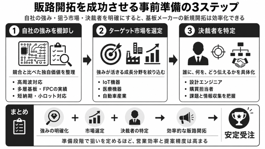 販路開拓を成功に導く事前準備と戦略立案