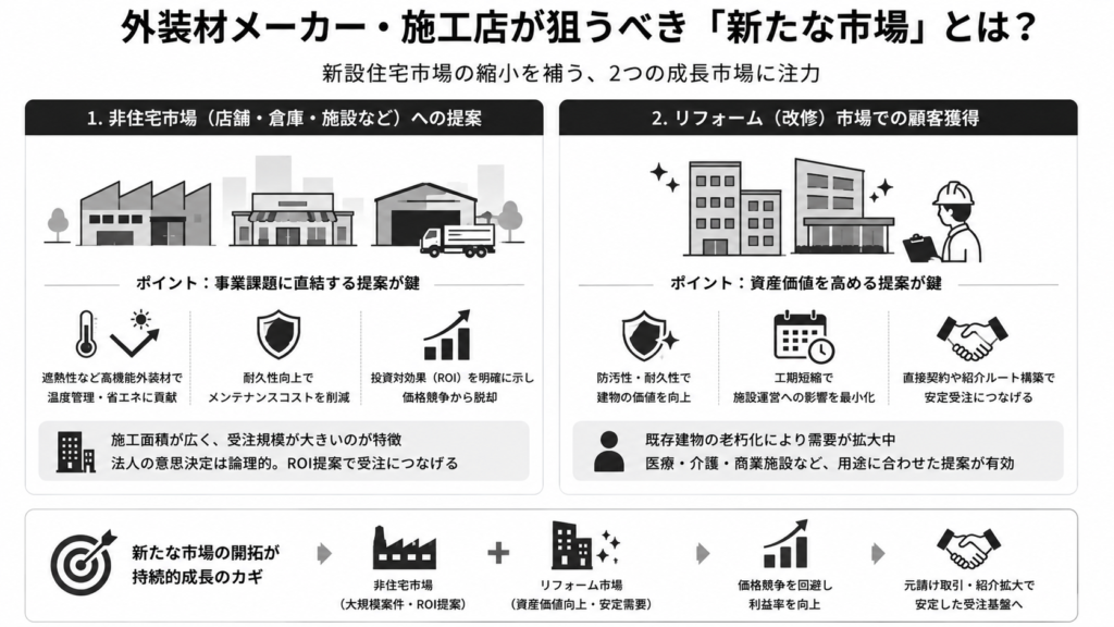 外装材メーカー・施工店が狙うべき「新たな市場」とは?