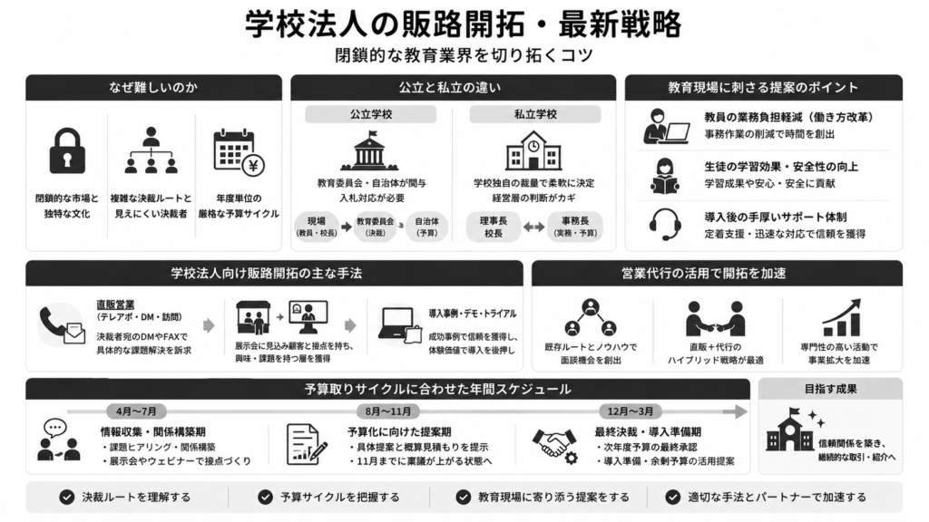 学校法人の販路開拓・最新戦略！閉鎖的な教育業界を切り拓くコツについて