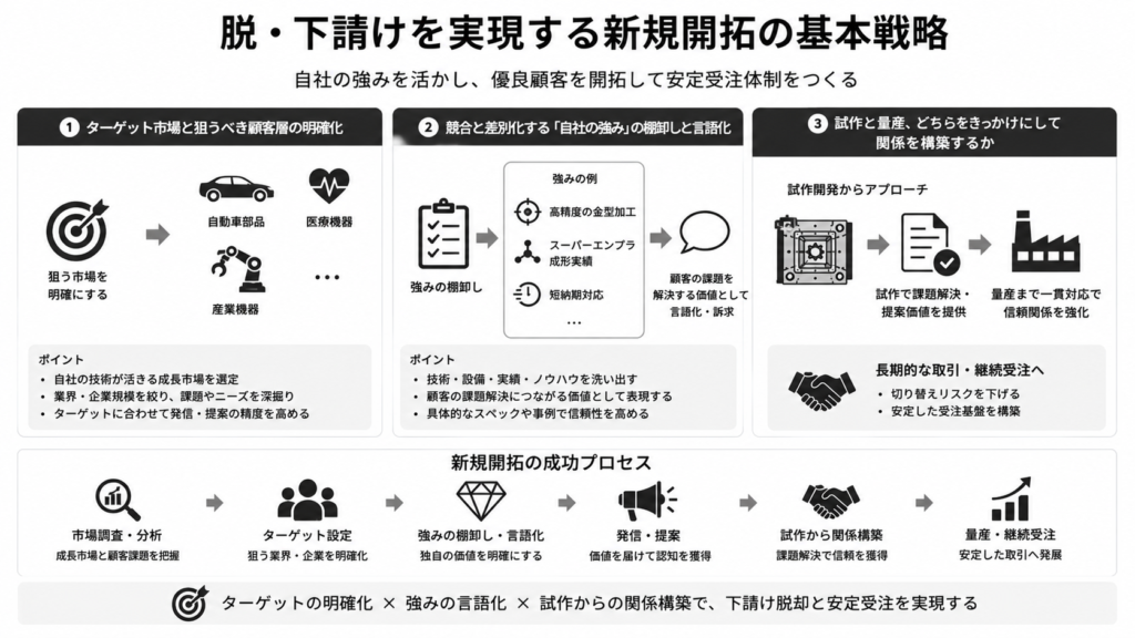 脱・下請けを実現する新規開拓の基本戦略