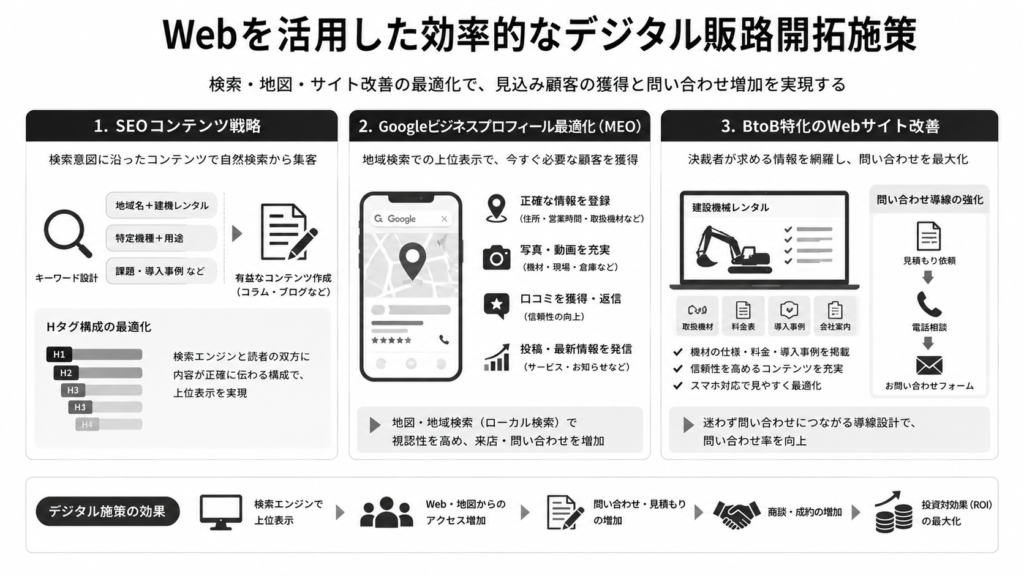Webを活用した効率的なデジタル販路開拓施策