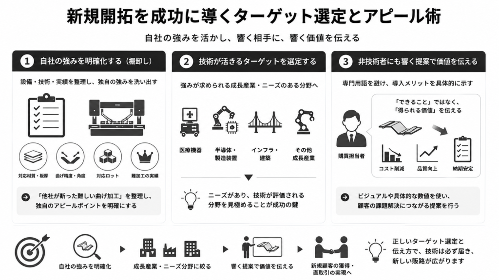 新規開拓を成功に導くターゲット選定とアピール術