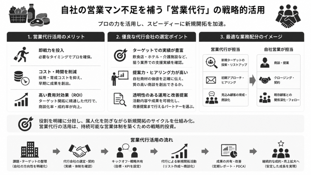 自社の営業マン不足を補う「営業代行」の戦略的活用