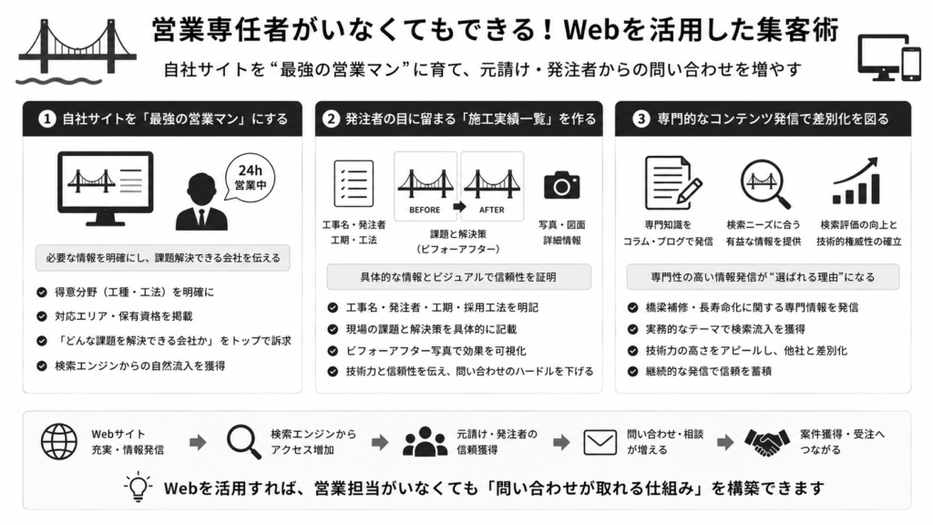 営業専任者がいなくてもできる!Webを活用した集客術