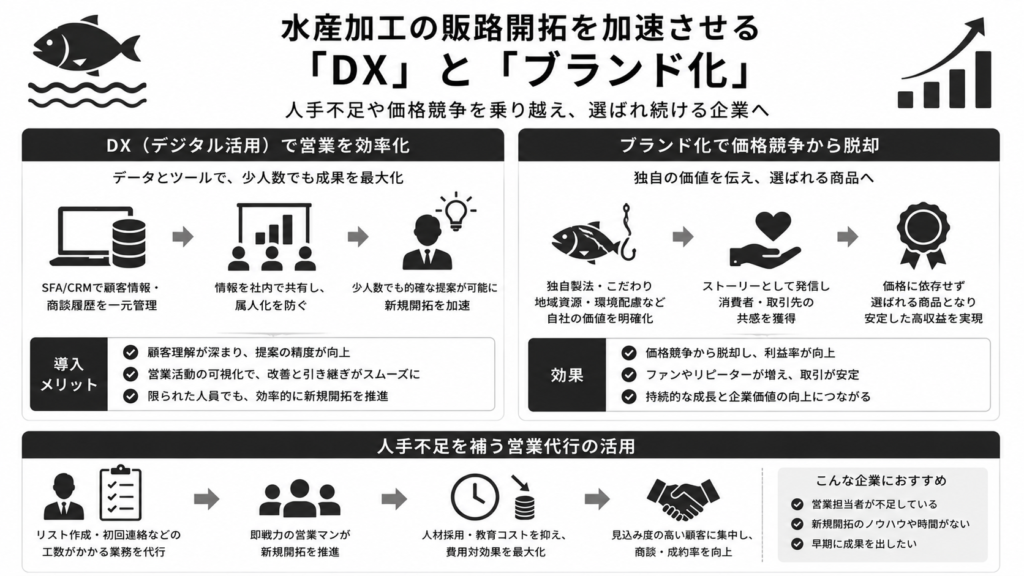 水産加工の販路開拓を加速させる「DX」と「ブランド化」