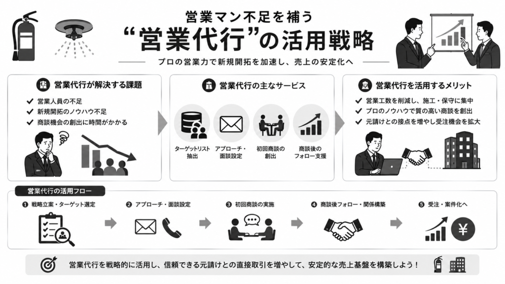 営業マン不足を補う「営業代行」の活用戦略