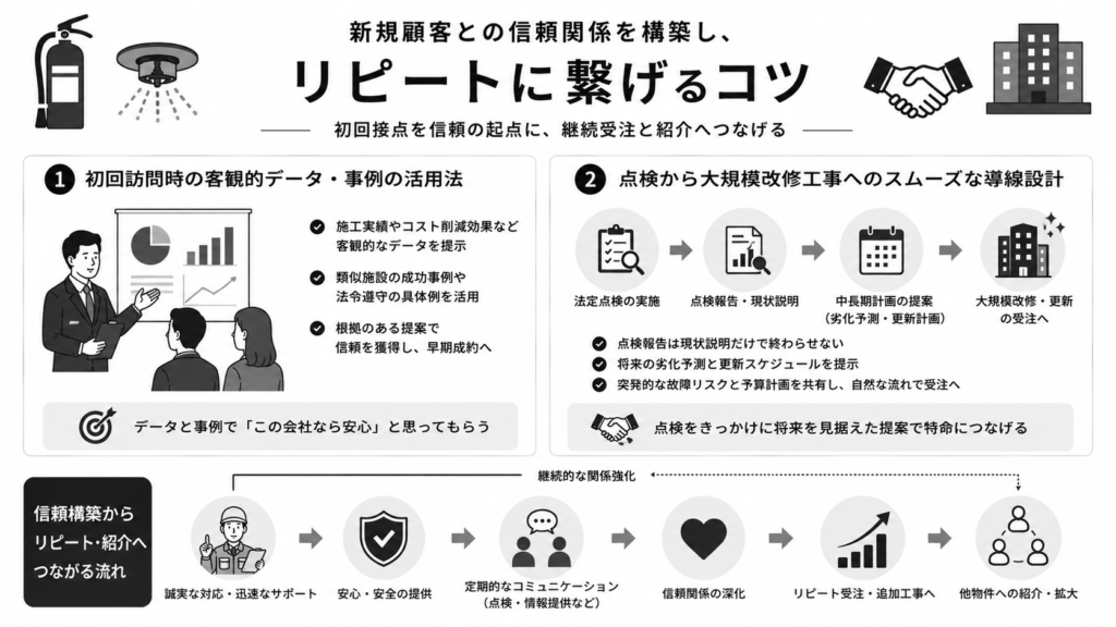 新規顧客との信頼関係を構築し、リピートに繋げるコツ