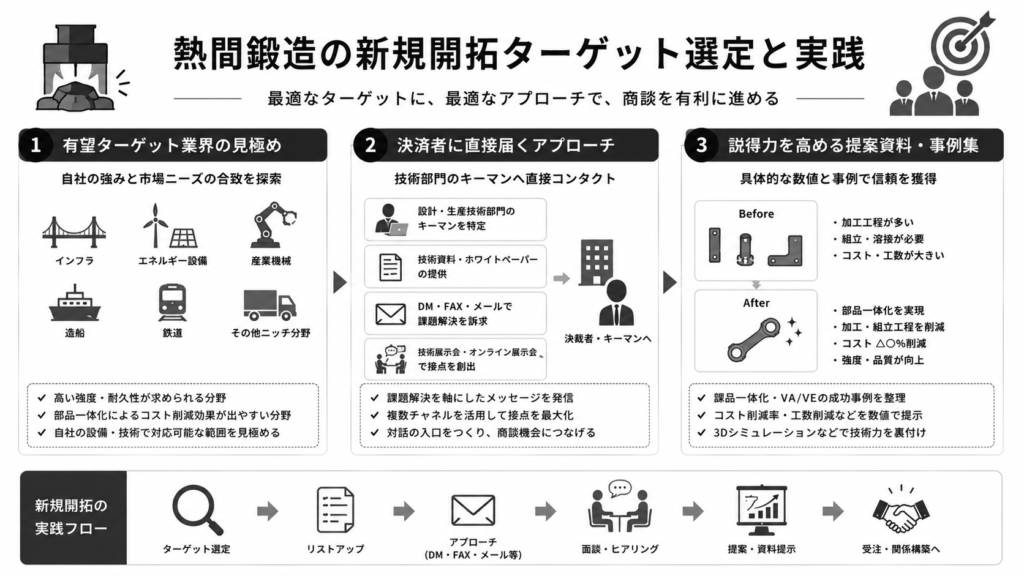 熱間鍛造の新規開拓ターゲット選定と実践