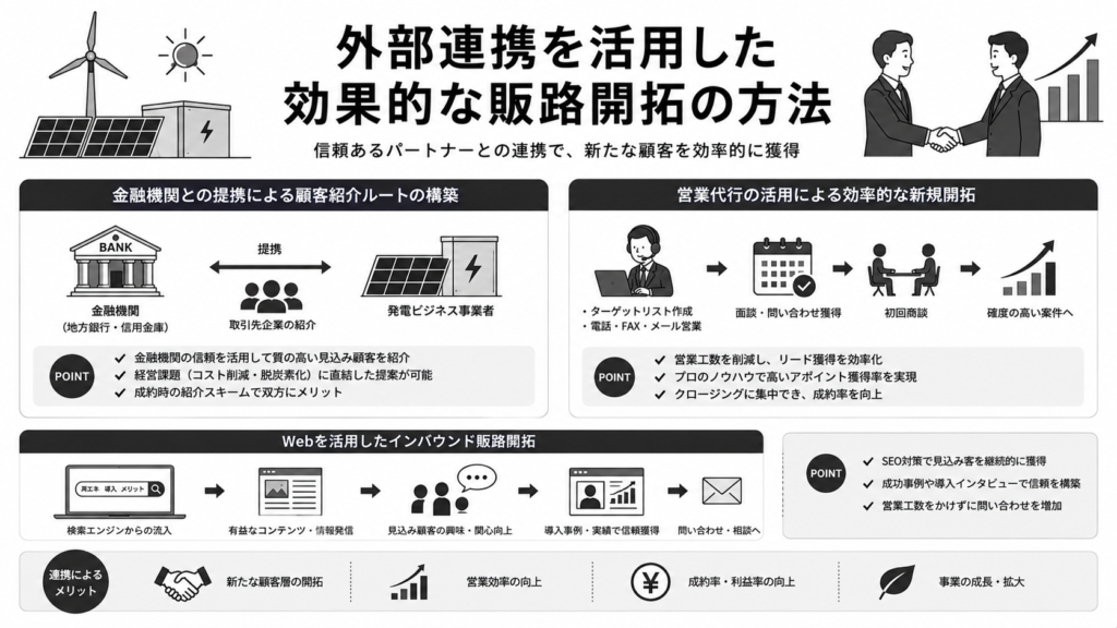外部連携を活用した効果的な販路開拓の方法