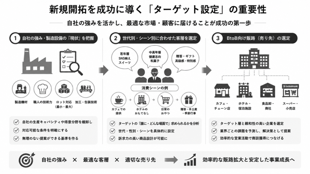 新規開拓を成功に導く「ターゲット設定」の重要性