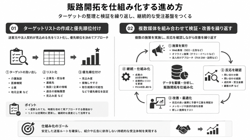 販路開拓を仕組み化する進め方