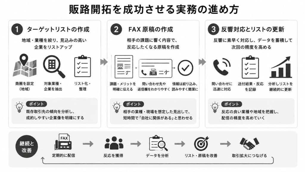 販路開拓を成功させる実務の進め方