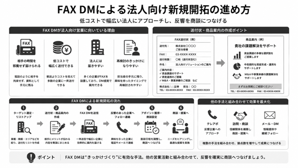 FAX DMによる法人向け新規開拓の進め方