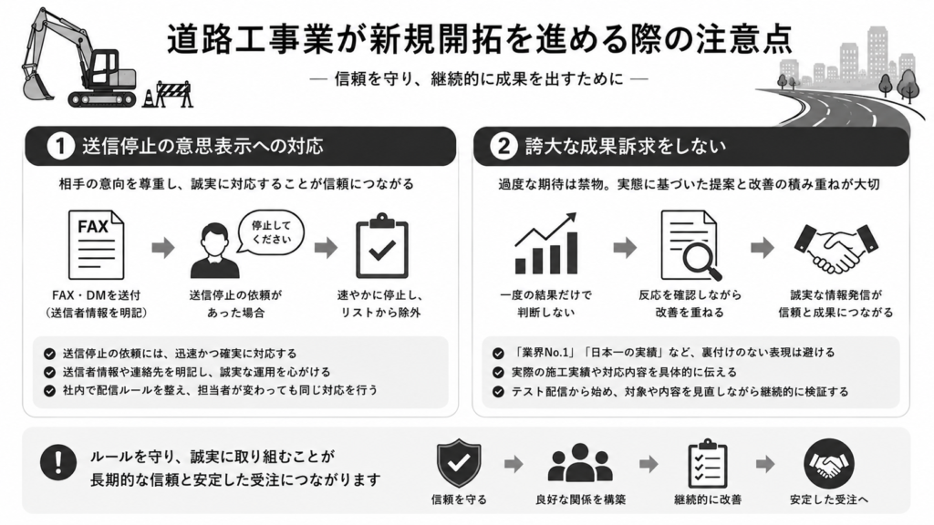 道路工事業が新規開拓を進める際の注意点