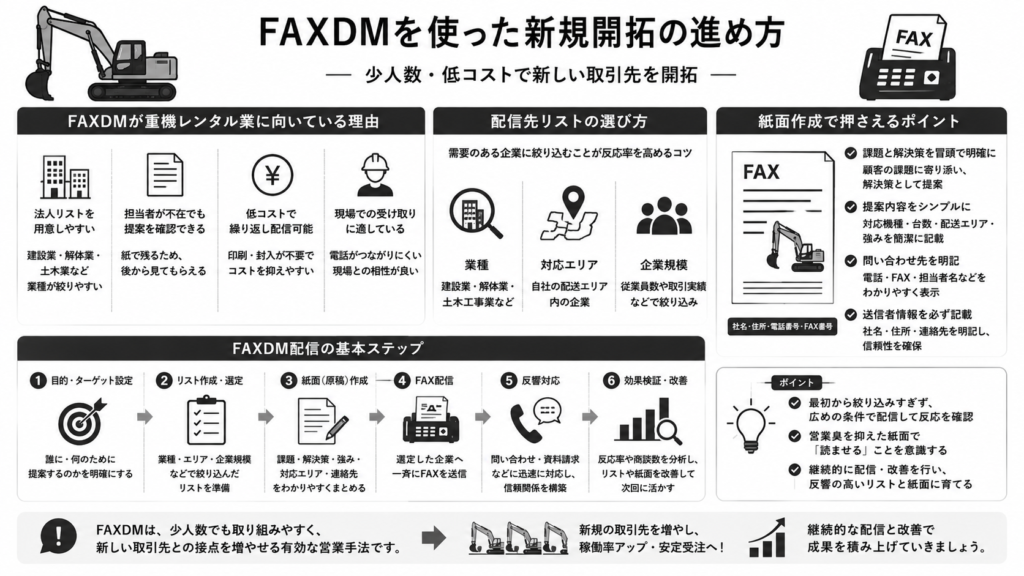 FAXDMを使った新規開拓の進め方